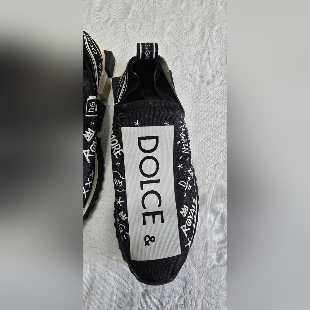 Dolce & Gabbana Black and White Sneakers
